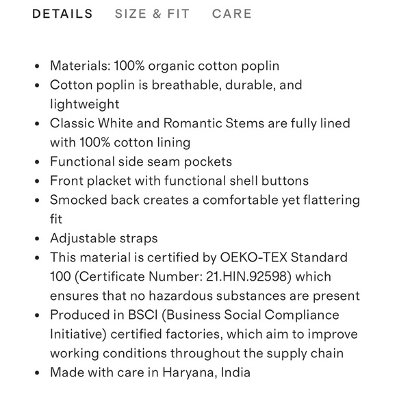 Quince 100% Organic Cotton Poplin Spaghetti Strap Maxi Dress, NWT, Various - Picture 4 of 16